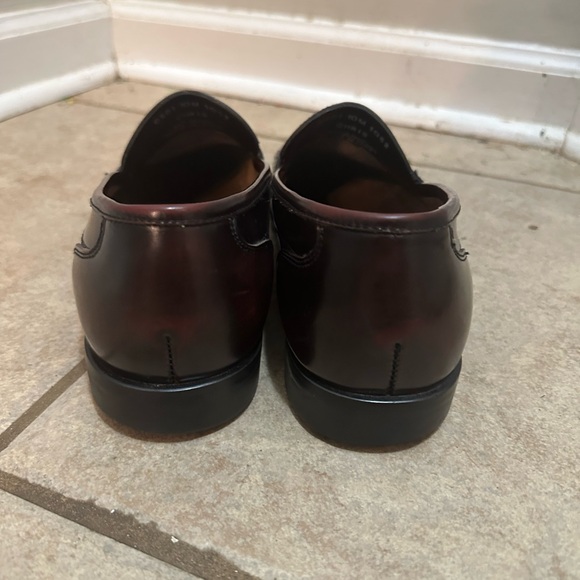 Bass Brown Leather Loafers Slip-On Shoes - Picture 2 of 4